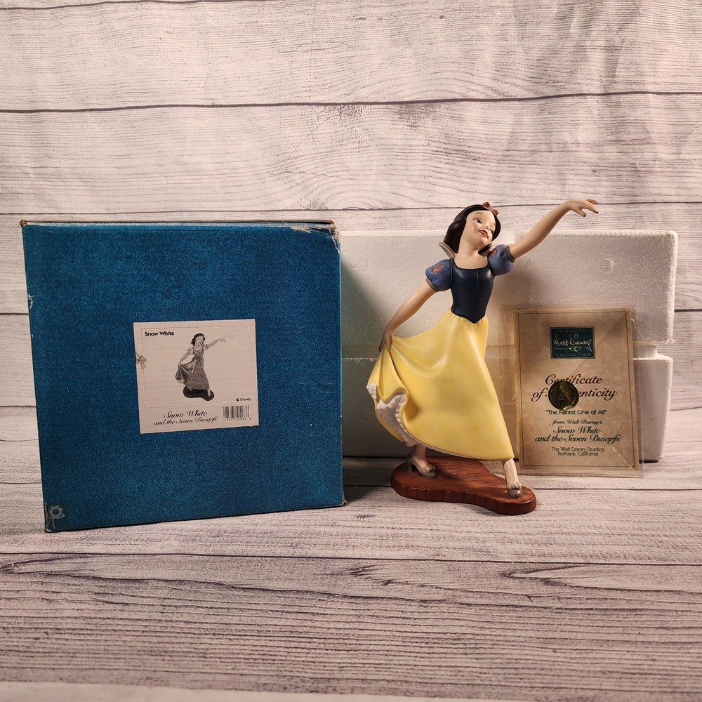 WDCC Disney Snow White The Fairest One of All Figurine Box COA Vintage